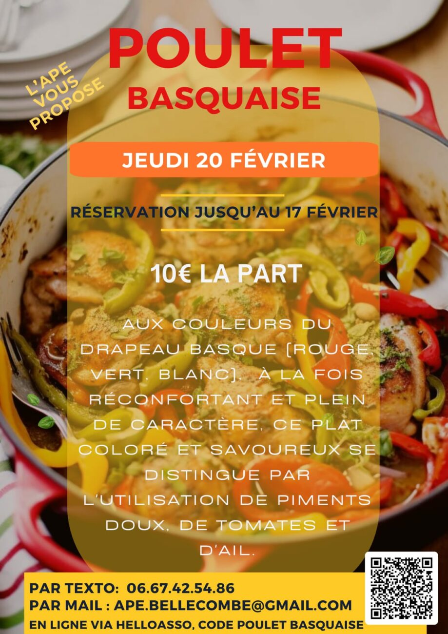 APE : Vente de poulet basquaise